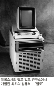 제록스사의 팔로 알토 연구소에서 개발한 최초의 컴퓨터 알토