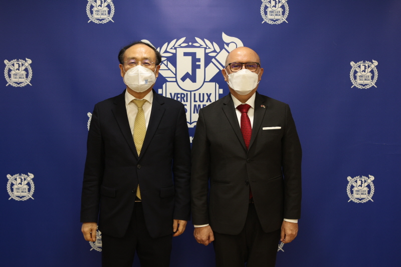오세정 총장과 로돌포 솔라노 키로스 코스타리카 외교장관
