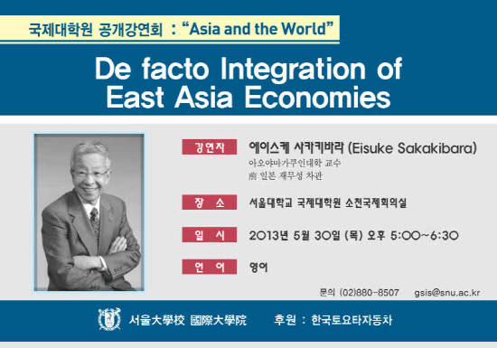 De facto Integration of East Asia Economies